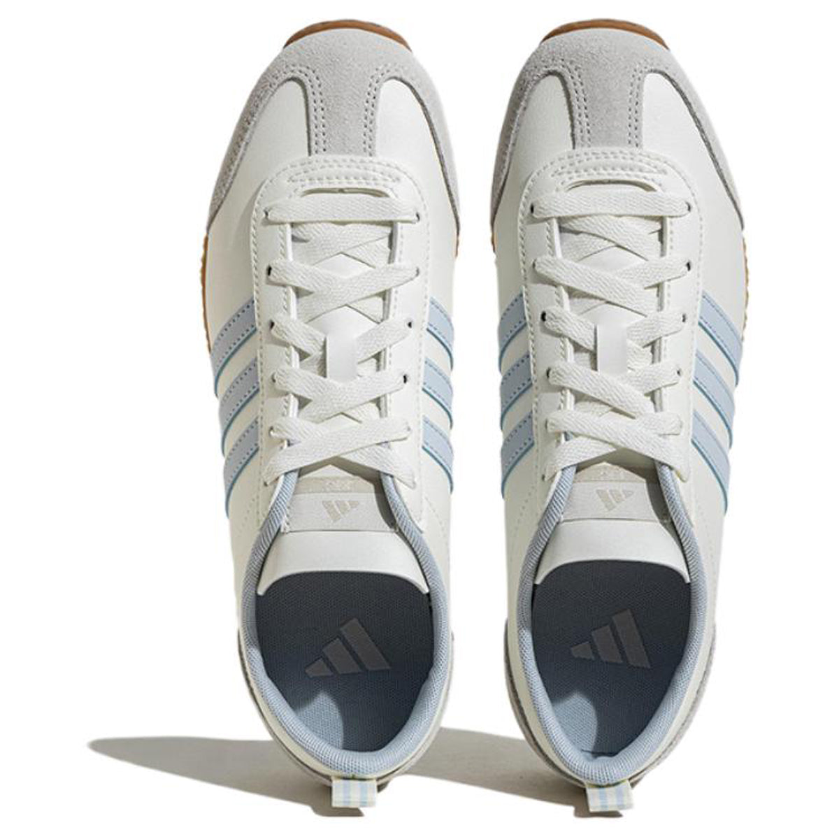 adidas VS JOG 2.0 Unisex White Blue Low-Top Sneakers