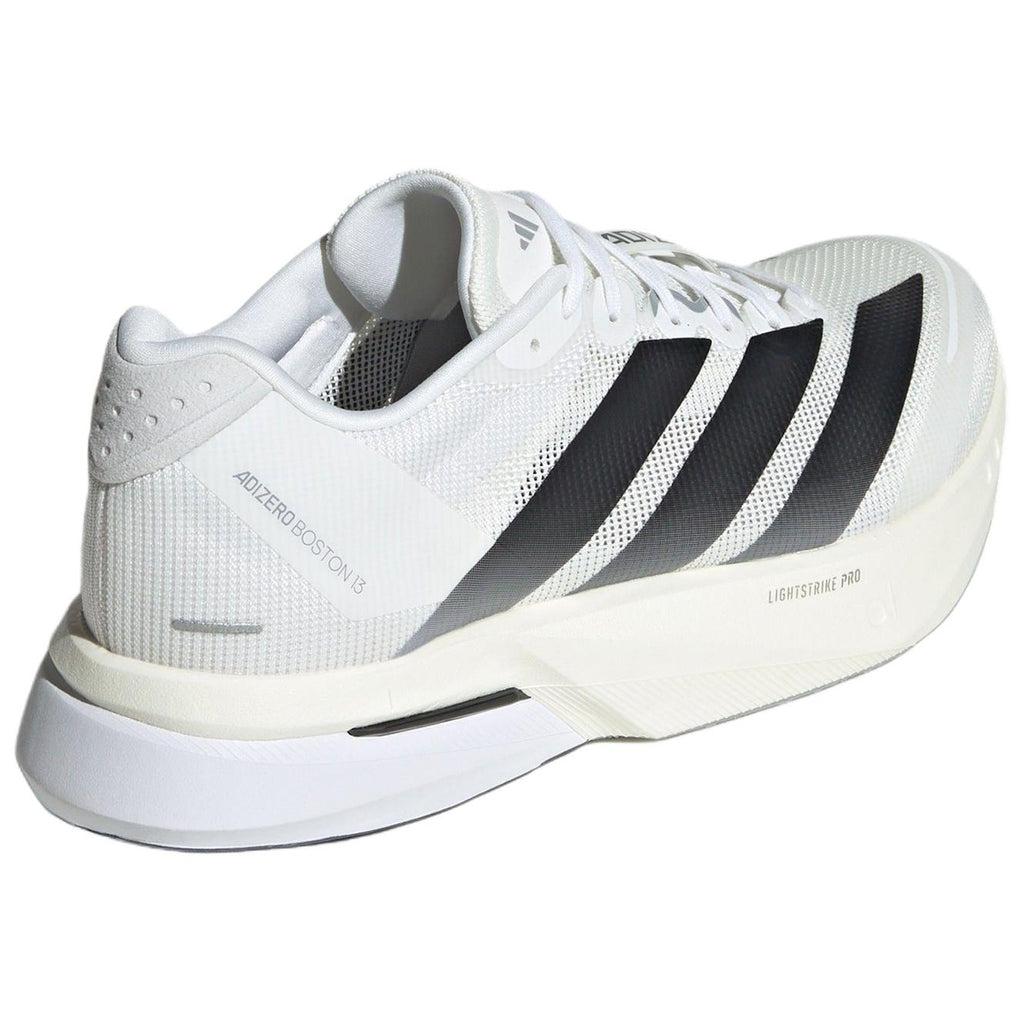 adidas Adizero Boston 13 Men's PU & Textile Marathon Training Shoes - White/Black