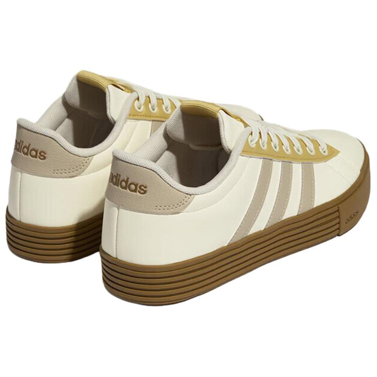 adidas Daily 4.0 Unisex Synthetic Leather Low-Top Sneakers - Beige