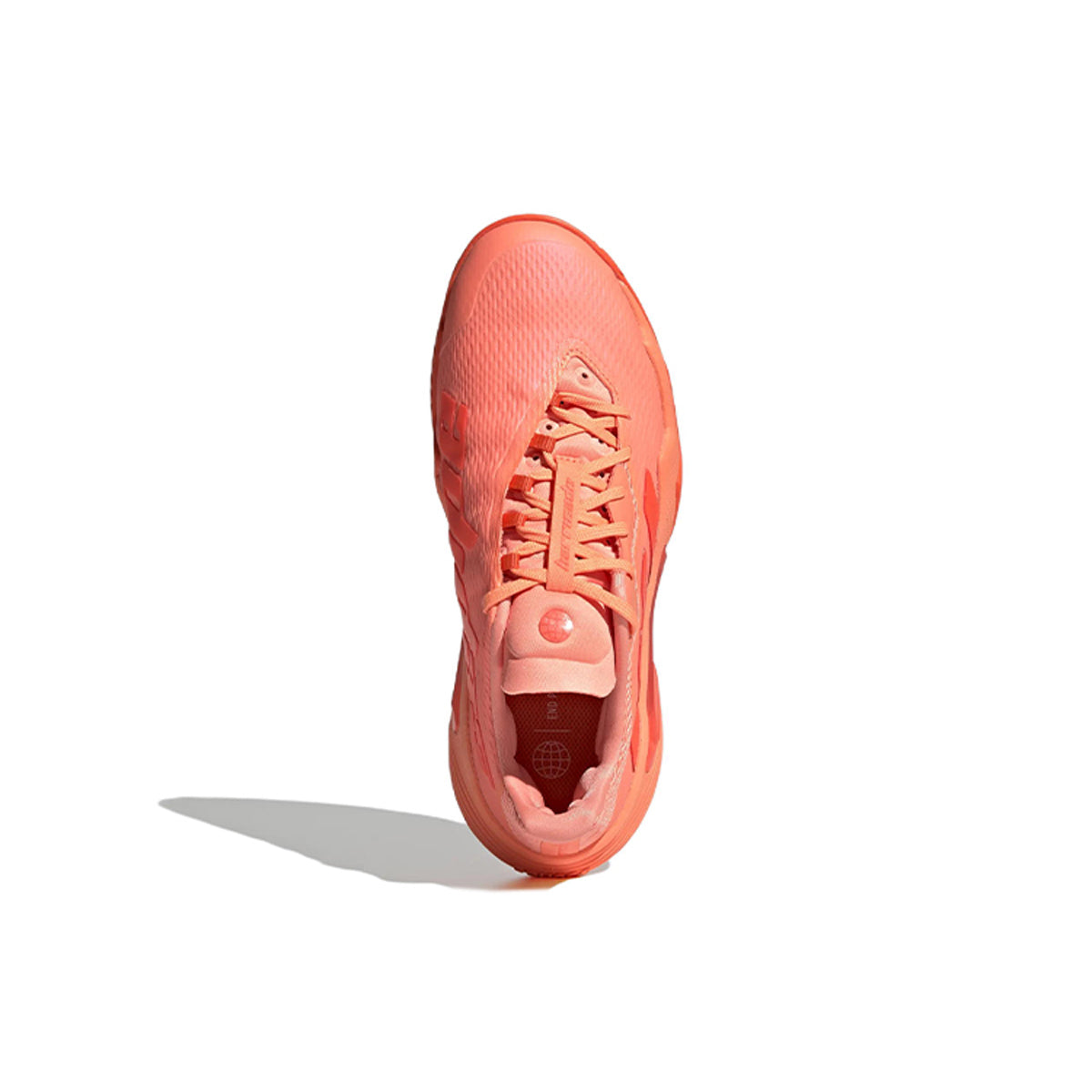 adidas Barricade Women's Textile Low-Top Tennis Shoes - Orange