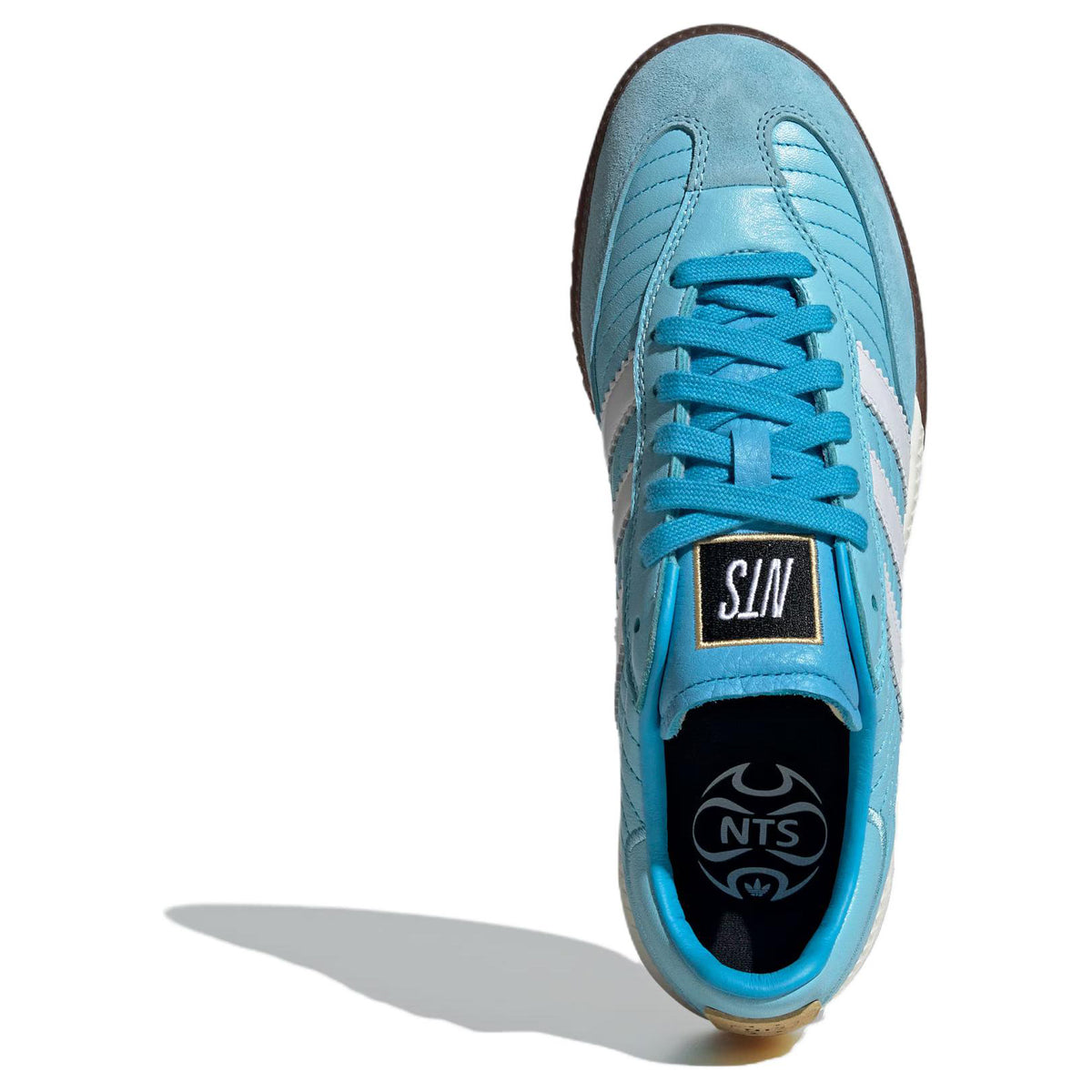 adidas Originals × NTS RADIO SAMBA MN Unisex Leather Low-Top Sneakers - Blue/White
