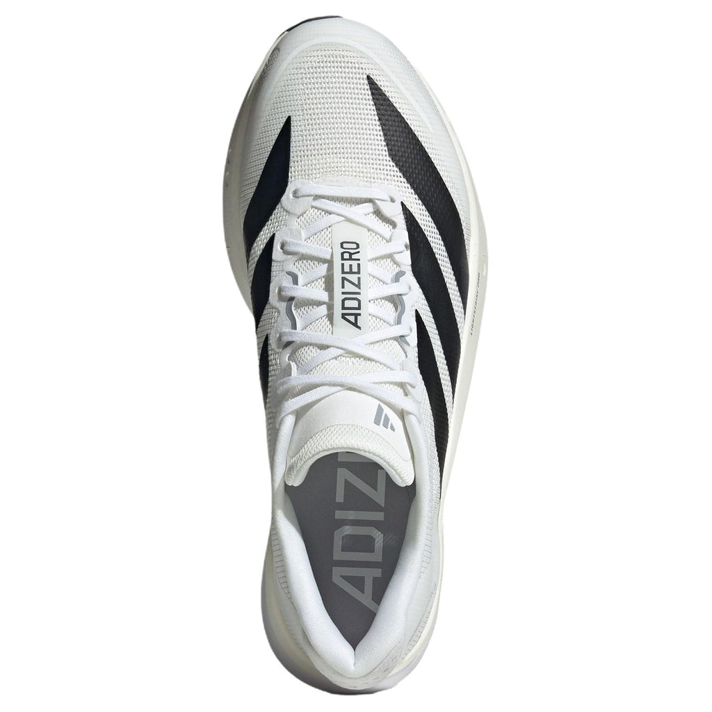 adidas Adizero Boston 13 Men's PU & Textile Marathon Training Shoes - White/Black