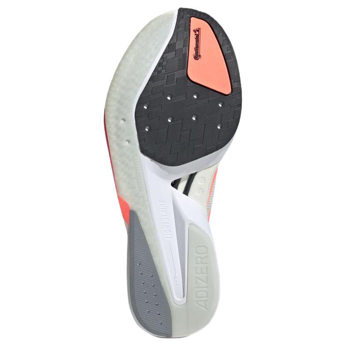 adidas Adizero Boston 13 Men's Casual Running Shoes - White/Orange