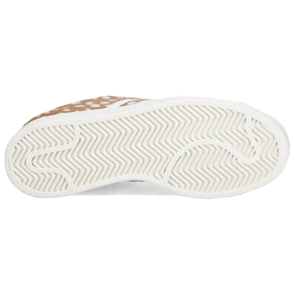 adidas Originals Superstar 2 Women's Light Brown White Deer Pattern Shell-Toe Sneakers
